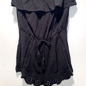 Mossimo Black strapless romper